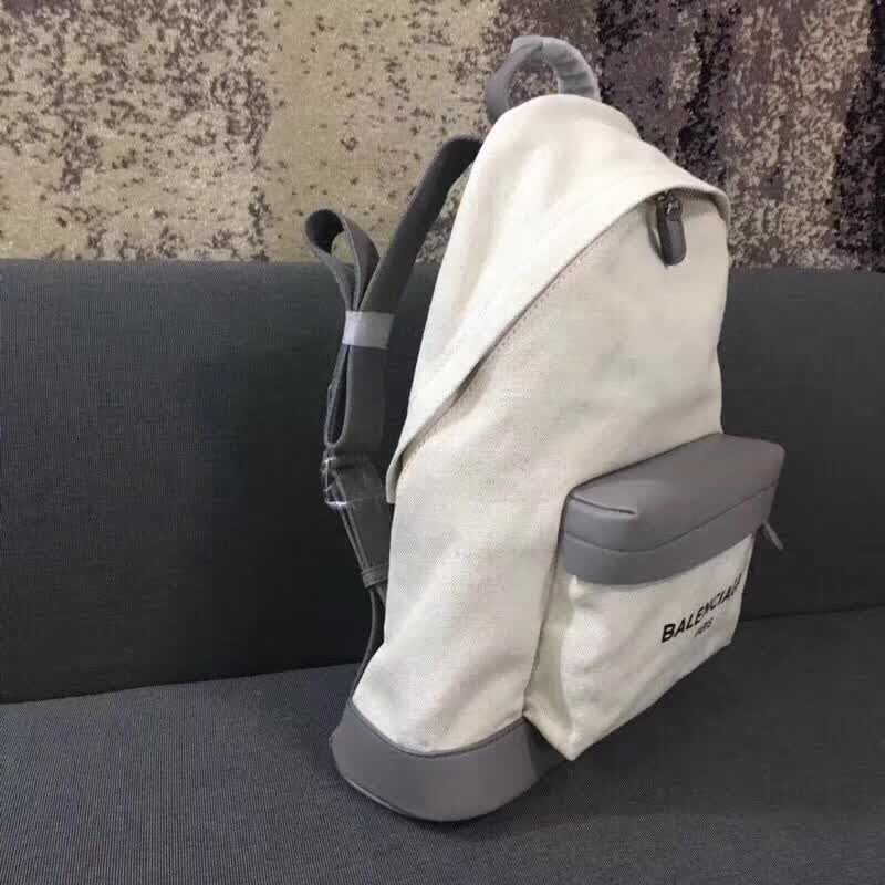 BALENCIAG巴黎世家 專櫃同步升級版 最新系列 Le Dix Money 帆布配牛皮 雙肩包 大號  BL1461